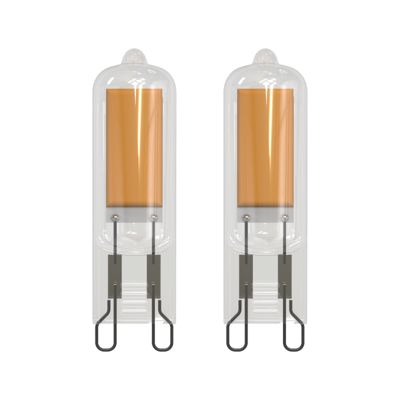 Xanlite - Pack de 2 ampoules RetroLED Caspule, culot G9, 3,7W cons. (40W eq.), 450 lumens, lumière blanc neutre - PACK2ALG9400CW