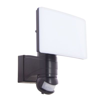 Xanlite - Projecteur mural noir LED IP44 30W avec détecteur de mouvement, 3000 Lumens - PR30WMDV24
