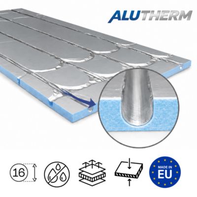XPS Panneau pour plancher chauffant - Superposition eau chauffage 1200x600 - Epaisseur 25mm