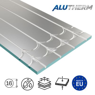 XPS Panneau pour plancher chauffant - Superposition eau chauffage 1200x600 - Epaisseur 30mm