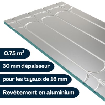 XPS Panneau pour plancher chauffant - Superposition eau chauffage ...