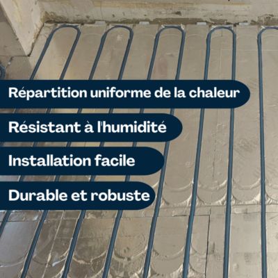 XPS Panneau pour plancher chauffant - Superposition eau chauffage ...