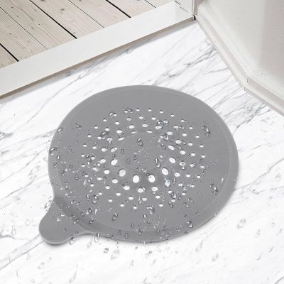 Yuanhao 2 Pieces Silicone Hair Catcher - Drain Filter - Sink Strainer with Suction Cup and Drain Cover - for Sinks, Tubs, Showers
