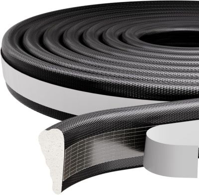 Yuanhao 3 Mètres Joint de Porte et Fenetre Isolation Anti Froid - Joint de Porte Isolant Phonique Autocollante Noir