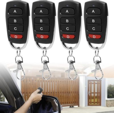 Yuanhao 4x Télécommande universelle pour portail 433 MHz - clonage de télécommande de porte de garage
