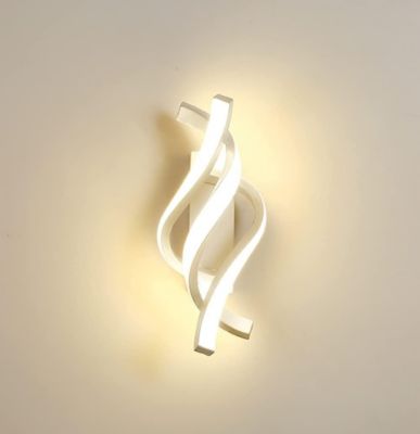 Yuanhao Applique murale LED d'intérieur, lampe murale moderne 22 W, luminaire mural en acrylique 1800 lm blanc chaud 3000 K pour s