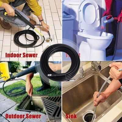 Yuanhao Déboucheur Canalisation 20m - furet karcher compatible avec Karcher K2, K3, K4, K5, K6, K7, nettoyeur haute pression 180Ba