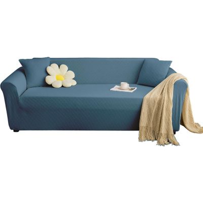 Yuanhao Housse de canapé tout-en-un imperméable en bleu, Pour 2 personne