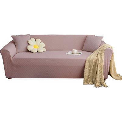 Yuanhao Housse de canapé tout-en-un imperméable rose, Pour 2 personne