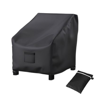 Yuanhao Housse de protection pour chaise de jardin - 96 x 78 x 73 cm - Avec cordon de serrage et housse de rangement - Respirante