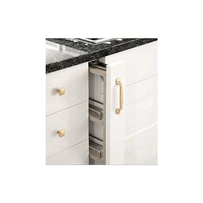 Yuanhao Lot de 10 poignées de placard dorées de 128 mm - Poignées de meuble pour porte de placard de cuisine