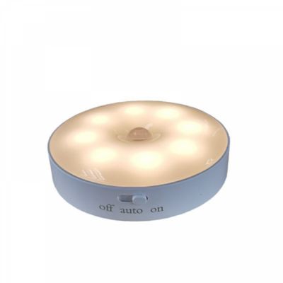 Yuanhao Lot de 4 lampes LED pour détecteur de mouvement, veilleuse automatique pour mur, lumière chaude