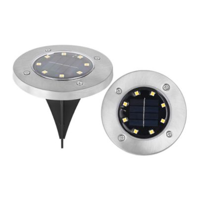 Yuanhao Lot de 8 lampes solaires d'extérieur à 8 LED, lampadaire de jardin solaire, lampadaire d'extérieur, lampes de jardin Ip65