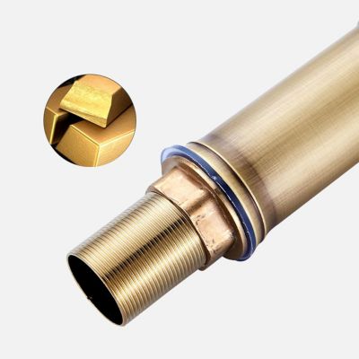 AYL Vintage Bronze Antique Plein Cuivre Bambou Mélangeur De