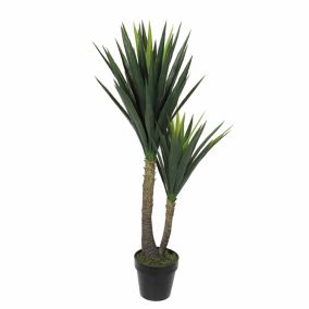 Yucca artificiel en pot vert ø60 x h.120 cm
