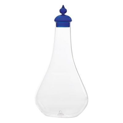 Zafferano Bouteille Collection Pirolo En Verre Borosilicate Soufflé À La Main Couleur Bleu, Design Raffiné