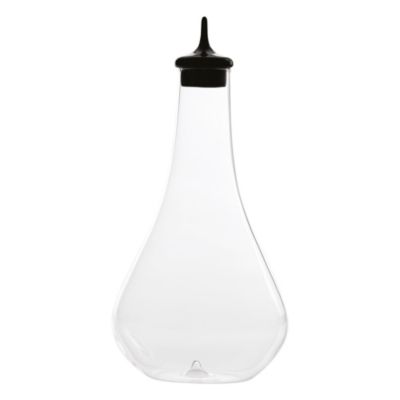 Zafferano Bouteille Pirolo En Verre Borosilicate Soufflé À La Main Couleur Noire