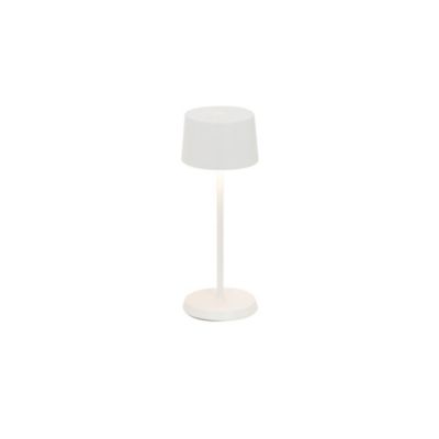 Zafferano OLIVIA PRO MICRO Lampe de table LED blanche rechargeable et dimmable