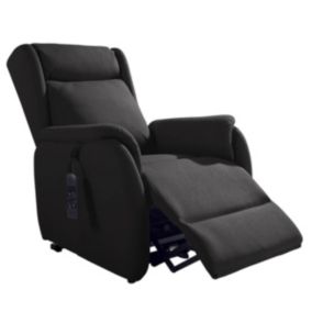 ZAMORA - Fauteuil Releveur Tissu Gris Foncé