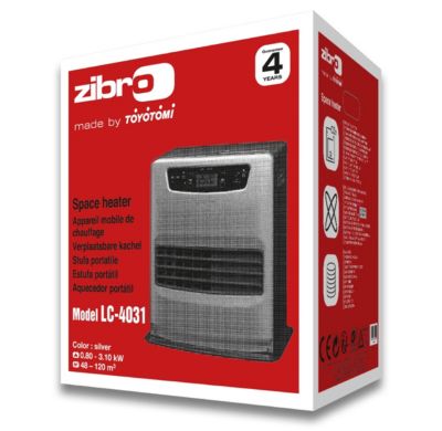Zibro Poêle à pétrole laser électronique 3,1 kW - 48 m2 - LC4031