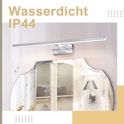 ZMH  Applique Murale De Salle De Bain Dorée à Lampe de Miroir IP44 4000k 8w