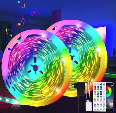 ZMH  Bande LED RGB 30M avec télécommande et application