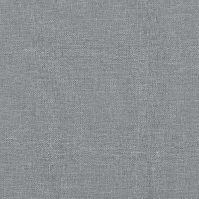 ZMH Canapé à 2 places Gris clair 140 cm Tissu