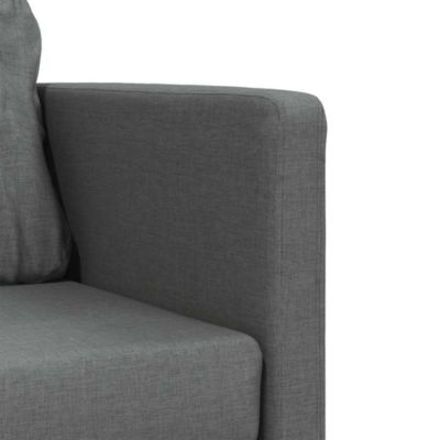 ZMH Canapé-lit 2 en 1 gris foncé 112x174x55 cm tissu