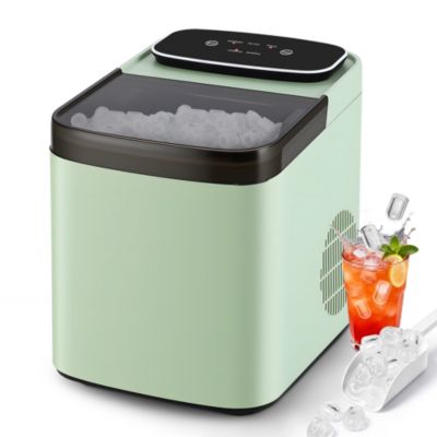 ZMH Fabrique à Glaçons Vert 1.3l 14kg/24h Avce 2 Tailles Silencieuse Pour Cuisine