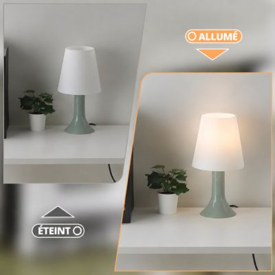 ZMH  Lampe à Poser Avec Câble - E14 Lampe De Table Lot De 2 Petite Lampe De Salon Table De Chevet