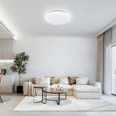 ZMH Plafonnier LED 12W Design Ciel Étoilé 25cm pour Chambre à Coucher