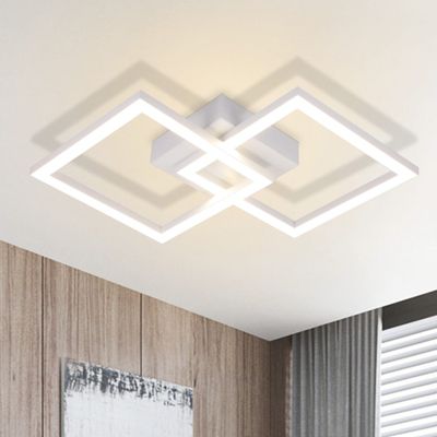 ZMH Plafonnier LED Moderne 2 Flammes 24w Pour Chambre Et Couloir