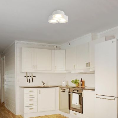 ZMH Projecteur De Plafond En Plâtre Blanc Gu10 - Luminaire Moderne Pour Cuisine Et Salon
