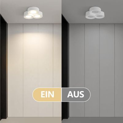 ZMH Projecteur De Plafond En Plâtre Blanc Gu10 - Luminaire Moderne Pour Cuisine Et Salon