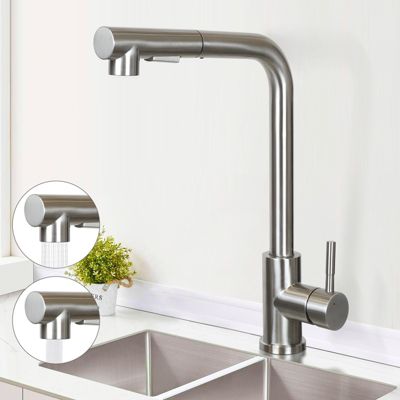 ZMH  Robinet de Cuisine Extractible avec Douchette en Acier Inoxydable