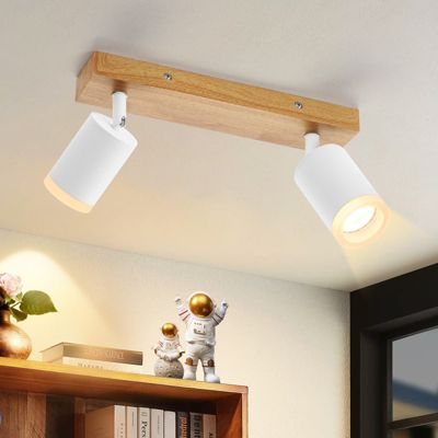 ZMH Spot De Plafond à LED 2 Flammes Gu10 Acrylique Plafonnier Pivotant 350 degrés Salon
