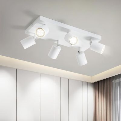 ZMH Spot De Plafond LED 6 Flammes Moderne Gu10 Spots Orientables 330 degrés Spots De Plafond Couloir Cuisine