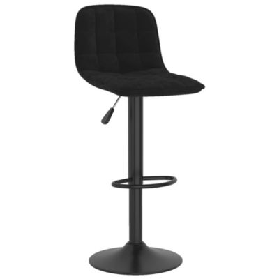 ZMH Tabourets De Bar Lot De 2 Noir Velours