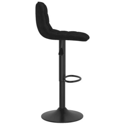 ZMH Tabourets De Bar Lot De 2 Noir Velours