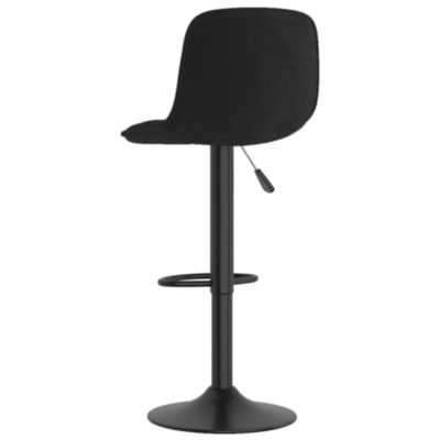 ZMH Tabourets De Bar Lot De 2 Noir Velours