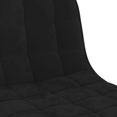 ZMH Tabourets De Bar Lot De 2 Noir Velours