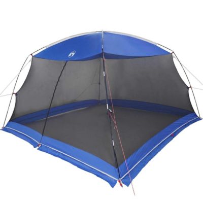 ZMH Tente Anti-Moustiques pour Camping avec Porte Bleue 5 Places Imperméable