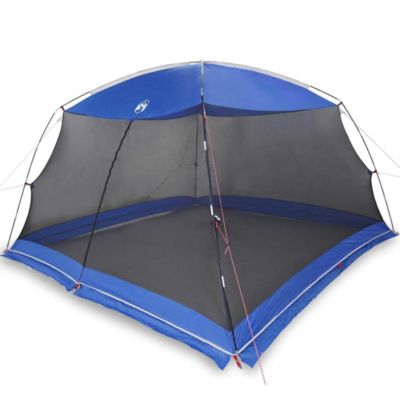 ZMH Tente Anti-Moustiques pour Camping avec Porte Bleue 5 Places Imperméable