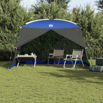 ZMH Tente Anti-Moustiques pour Camping avec Porte Bleue 5 Places Imperméable