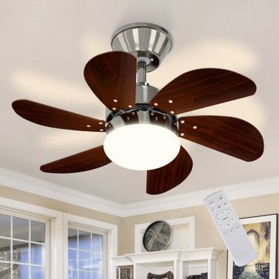 ZMH  Ventilateur de plafond avec éclairage 6 Pales- Silencieux Télécommande Été/Hiver ( Sans Ampoule) 75cm 15m²