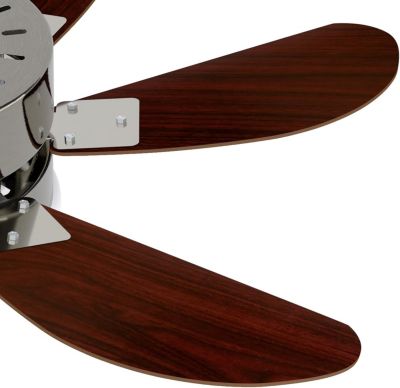 ZMH  Ventilateur de plafond avec éclairage 6 Pales- Silencieux Télécommande Été/Hiver ( Sans Ampoule) 75cm 15m²