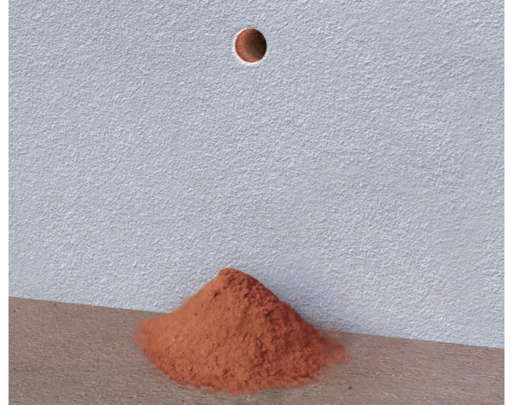 votre mur est en brique.