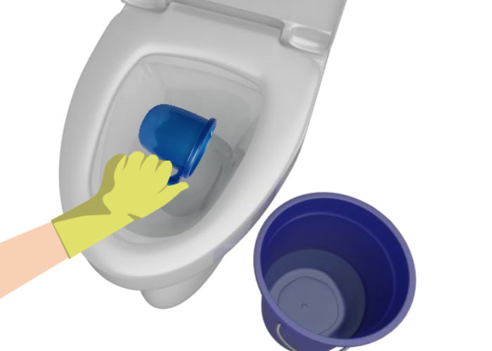 Comment déboucher un WC avec de l’eau chaude ?