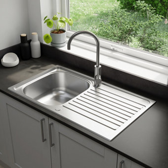 Evier inox1 bac