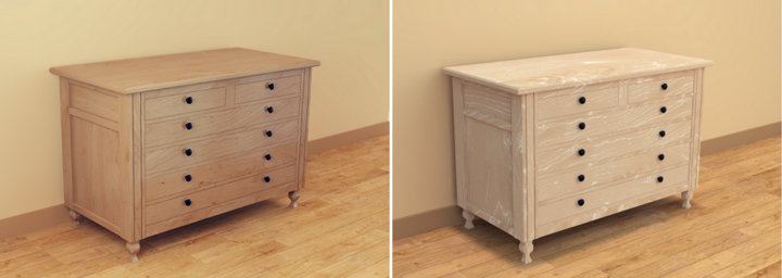 Céruser vos meubles en bois brut
